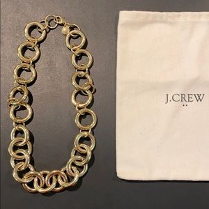 J.crew gold chain statement necklace